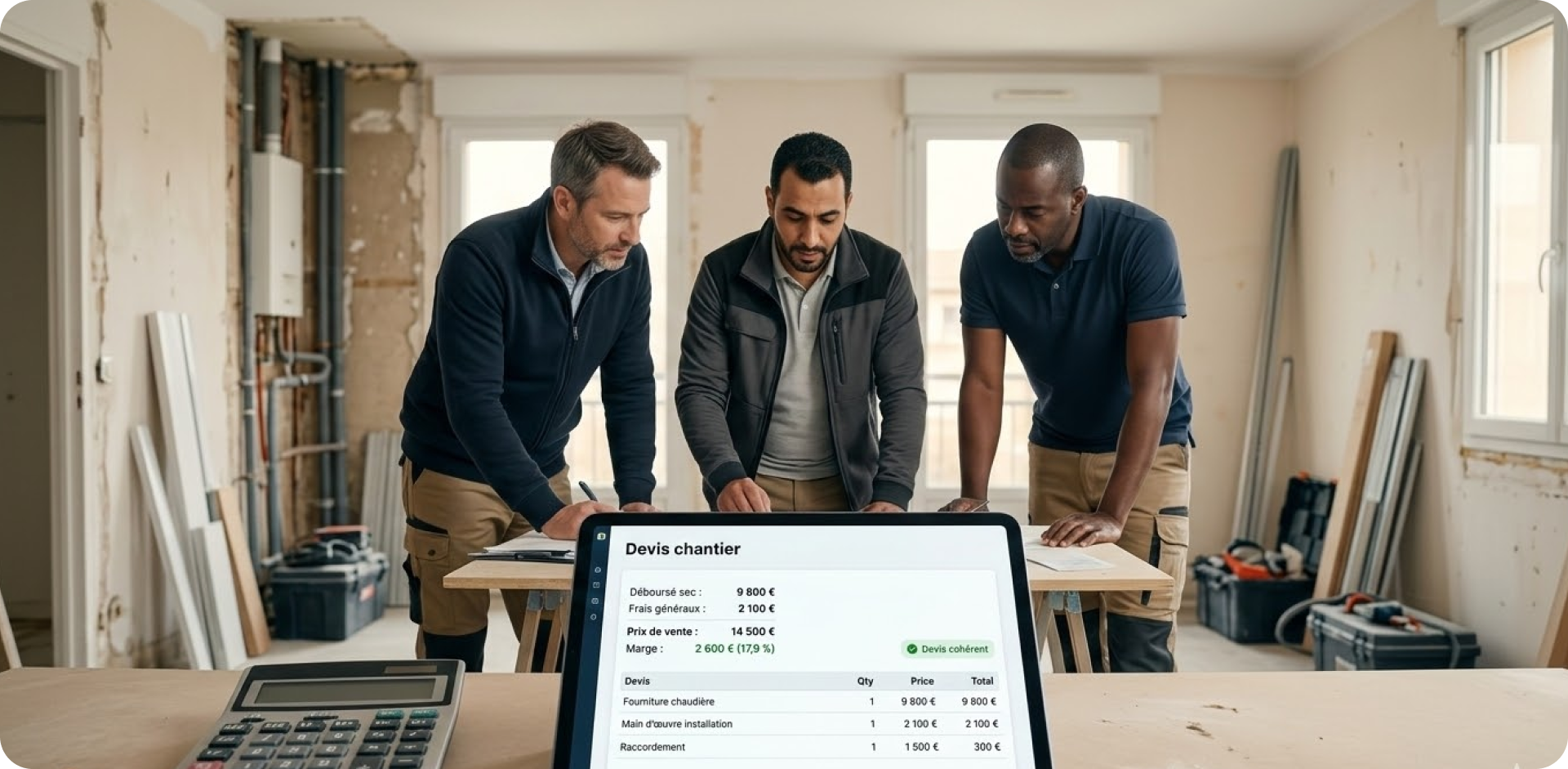 Chiffrer un chantier sans erreur : la méthode pas à pas