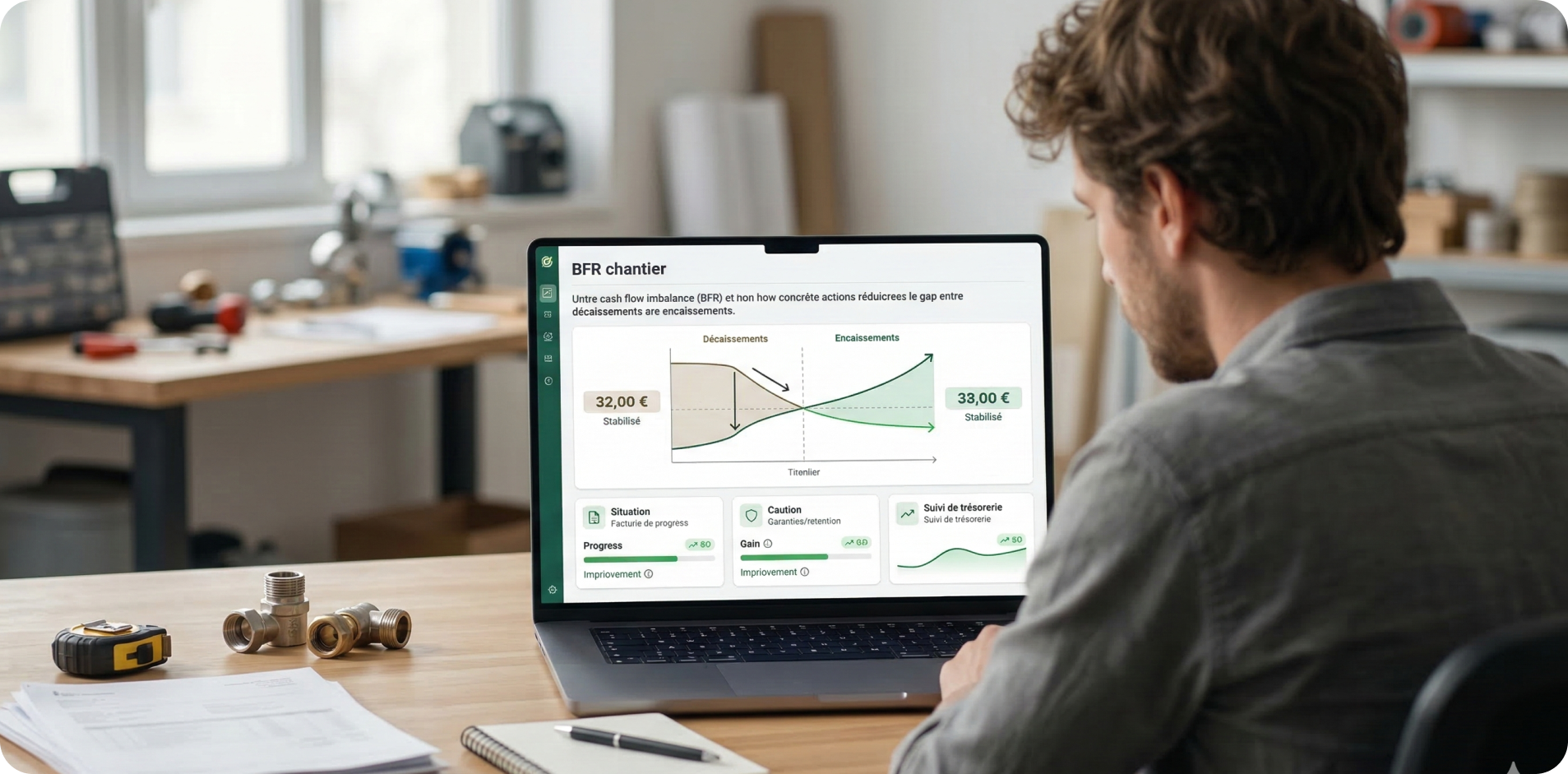 3 leviers pour réduire votre BFR chantier BTP