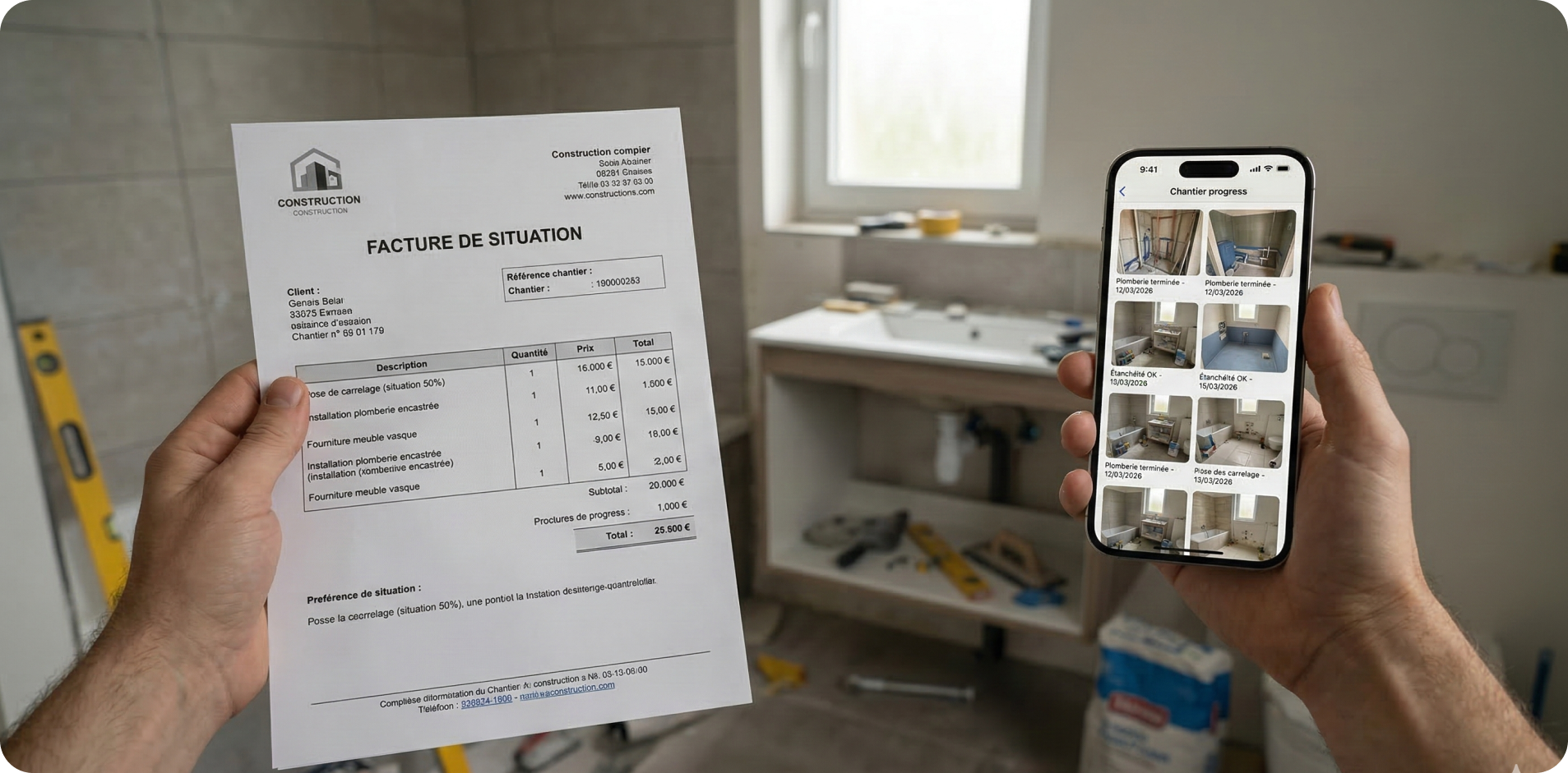 Comment établir une situation de chantier incontestable