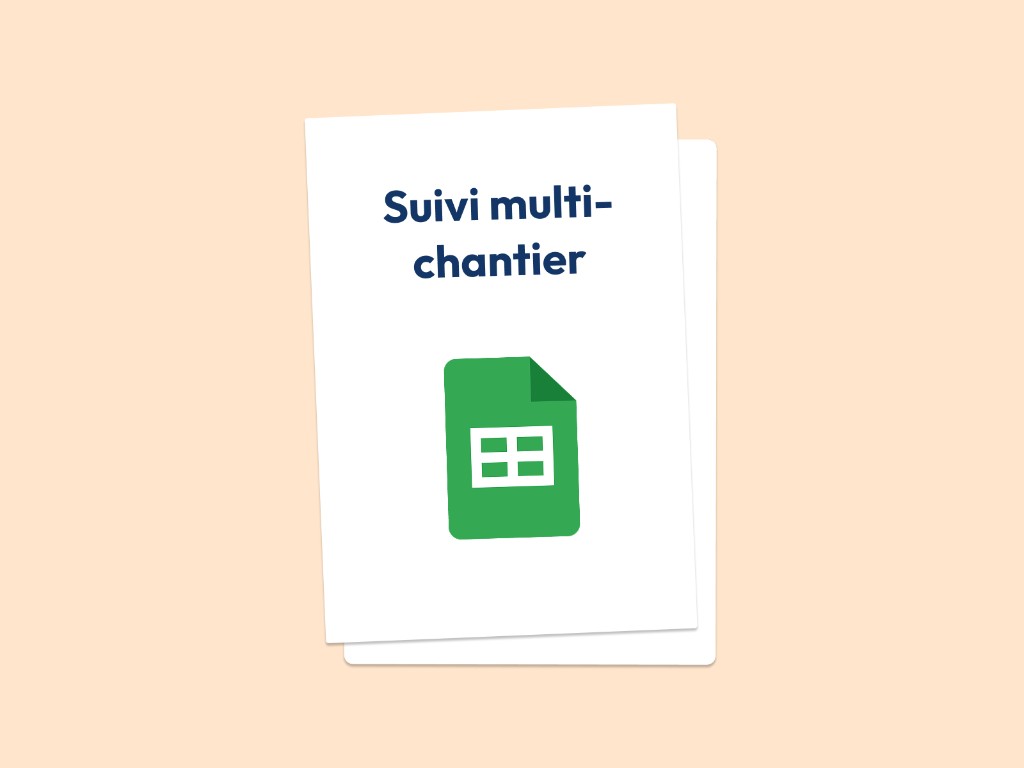 Tableau de suivi multi-chantiers Excel