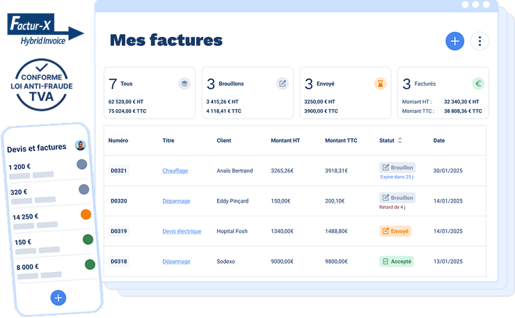 logiciel de facturation du batiment conforme Factur-X